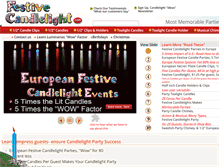 Tablet Screenshot of festivecandlelight.com